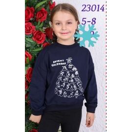 Светер Дитячий на дівчинку 23014 navy р.5-8 "Blondinka" недорого оптом від прямого постачальника