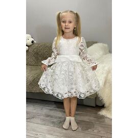 Плаття дитяче на дівчинку IB102 white р.110-128 "iBamBino" недорого оптом від прямого постачальника