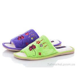 Фотография Тапки женские для дома Лето AB-043 mix (12 пар р.36-41) "Elmob" недорого оптом от прямого поставщика