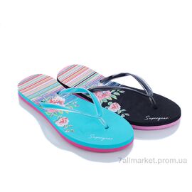 Фотография Шлепки женские облегченные Лето V6534 mix (24 пар р.36-41) "Elmob" недорого оптом от прямого поставщика