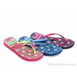 Фотография Шлепки женские облегченные Лето V6004 mix (12 пар р.36-40) "Elmob" недорого оптом от прямого поставщика