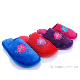 Тапки жіночі для будинку Весна/осінь K92 mix (12 пар р.36-41) "Elmob" недорого оптом від прямого постачальника
