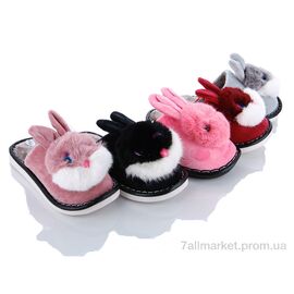 Фотография Тапки детские домашние Весна/осень M27A mix (12 пар р.36-41) "Elmob" недорого оптом от прямого поставщика