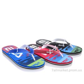 Фотография Шлепки мужские пляжные Лето V1662 mix (12 пар р.40-45) "Elmob" недорого оптом от прямого поставщика