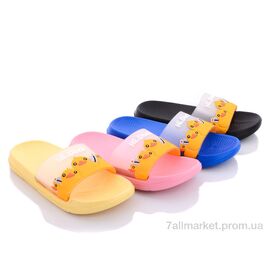 Фотография Шлепки детские летние Лето KM24 mix (12 пар р.30-35) "Elmob" недорого оптом от прямого поставщика