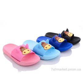 Фотография Шлепки детские летние Лето KM27 mix (12 пар р.30-35) "Elmob" недорого оптом от прямого поставщика