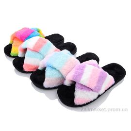 Фотография Тапки женские для дома Весна/осень L72 mix (12 пар р.36-41) "Elmob" недорого оптом от прямого поставщика