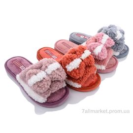 Фотография Тапки женские для дома Весна/осень L78 mix (12 пар р.36-41) "Elmob" недорого оптом от прямого поставщика