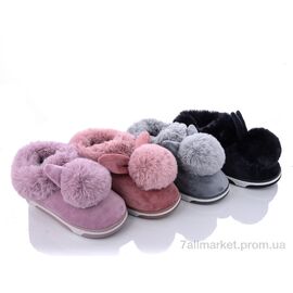 Тапки жіночі для будинку Зима L81 mix (12 пар р.36-41) "Elmob" недорого оптом від прямого постачальника
