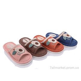 Тапки дитячі домашні Весна/осінь M159 mix (12 пар р.30-35) "Elmob" недорого оптом від прямого постачальника