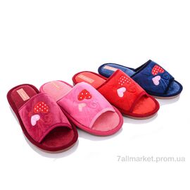 Фотография Тапки женские для дома Весна/осень C69 mix (12 пар р.36-41) "Elmob" недорого оптом от прямого поставщика