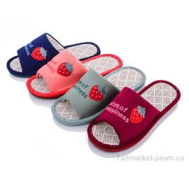 Фотография Тапки женские для дома Весна/осень C71 mix (12 пар р.36-41) "Elmob" недорого оптом от прямого поставщика