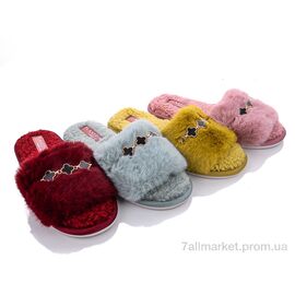 Фотография Тапки женские для дома Весна/осень L95 mix (12 пар р.36-41) "Elmob" недорого оптом от прямого поставщика