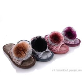 Фотография Тапки женские для дома Весна/осень L98 mix (12 пар р.36-41) "Elmob" недорого оптом от прямого поставщика