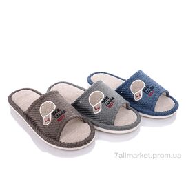 Фотография Тапки мужские домашние Весна/осень L91 mix (12 пар р.40-45) "Elmob" недорого оптом от прямого поставщика