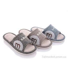 Фотография Тапки мужские домашние Весна/осень L94 mix (12 пар р.40-45) "Elmob" недорого оптом от прямого поставщика