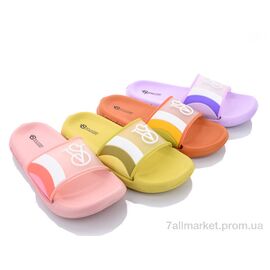 Фотография Шлепки женские облегченные Лето KB64 mix (12 пар р.36-41) "Elmob" недорого оптом от прямого поставщика