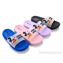 Фотография Шлепки детские летние Лето KM36 mix (12 пар р.30-35) "Elmob" недорого оптом от прямого поставщика