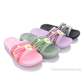 Фотография Шлепки женские облегченные Лето SU10 mix (12 пар р.36-41) "Elmob" недорого оптом от прямого поставщика