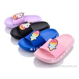 Фотография Шлепки детские летние Лето KM37 mix (12 пар р.30-35) "Elmob" недорого оптом от прямого поставщика