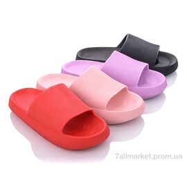 Фотография Шлепки женские облегченные Лето W777A mix (24 пар р.36-41) "Elmob" недорого оптом от прямого поставщика