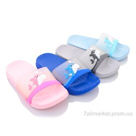 Фотография Шлепки детские летние Лето KM42 mix (12 пар р.30-35) "Elmob" недорого оптом от прямого поставщика