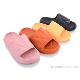 Шльопанці жіночі полегшені Літо W779 mix (12 пар р.36-41) "Elmob" недорого оптом від прямого постачальника