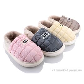 Фотография Тапки женские для дома зима PL11 mix (24 пар р.36-41) "Elmob" недорого оптом от прямого поставщика