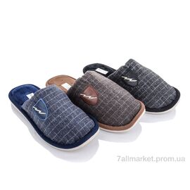 Фотография Тапки мужские домашние Весна/осень ST54 mix (12 пар р.42-47) "Elmob" недорого оптом от прямого поставщика