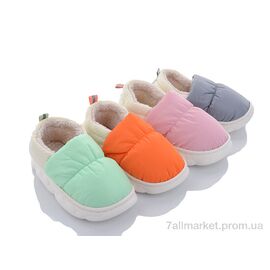 Фотография Тапки детские домашние зима PL03 mix (12 пар р.30-35) "Elmob" недорого оптом от прямого поставщика