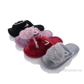 Фотография Тапки женские для дома Весна/осень ST63 mix (12 пар р.36-41) "Elmob" недорого оптом от прямого поставщика