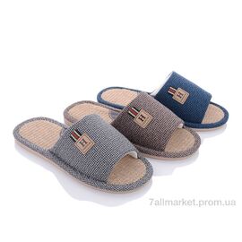 Фотография Тапки мужские домашние Весна/осень L114 mix (12 пар р.40-45) "Elmob" недорого оптом от прямого поставщика
