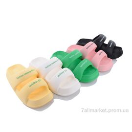 Фотография Шлепки женские облегченные Лето W828 mix (12 пар р.36-41) "Elmob" недорого оптом от прямого поставщика