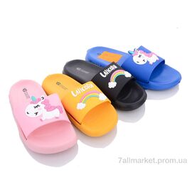 Фотография Шлепки детские летние Лето KM48 mix (12 пар р.30-35) "Elmob" недорого оптом от прямого поставщика