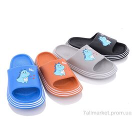 Фотография Шлепки детские летние Лето W831 mix (12 пар р.30-35) "Elmob" недорого оптом от прямого поставщика