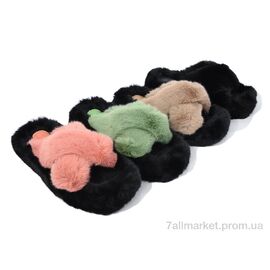 Фотография Тапки женские для дома Весна/осень PL48A-4 mix (12 пар р.36-41) "Elmob" недорого оптом от прямого поставщика