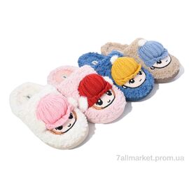 Фотография Тапки детские домашние зима MX16 mix (12 пар р.30-35) "Elmob" недорого оптом от прямого поставщика