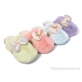 Тапки жіночі для будинку Зима ST104 mix (12 пар р.36-41) "Elmob" недорого оптом від прямого постачальника