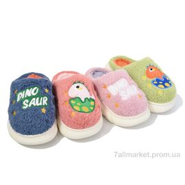 Тапки дитячі домашні Зима MX28 mix (12 пар р.27-32) "Elmob" недорого оптом від прямого постачальника
