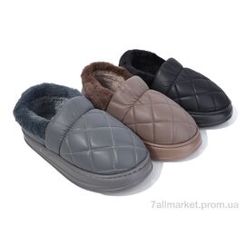 Тапки чоловічі домашні Зима W7 mix (12 пар р.42-47) "Elmob" недорого оптом від прямого постачальника