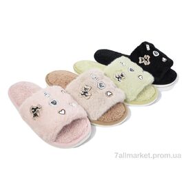 Тапки жіночі для будинку Зима DL99 mix (12 пар р.36-41) "Elmob" недорого оптом від прямого постачальника