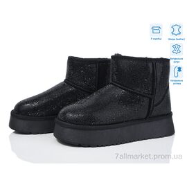 Уггі жіночі утеплені Зима 3033 black (6 пар р.36-40) "КалориЯ" недорого оптом від прямого постачальника