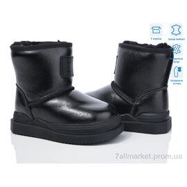 Уггі дитячі утеплені Зима L2323B black (6 пар р.26-30) "КалориЯ" недорого оптом від прямого постачальника