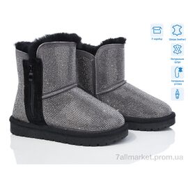 Уггі дитячі утеплені Зима L1929-1 grey (10 пар р.30-38) "КалориЯ" недорого оптом від прямого постачальника