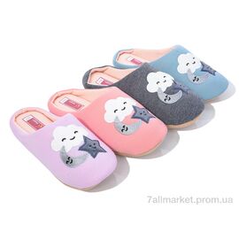 Тапки жіночі для будинку Весна/осінь A8975 mix (12 пар р.36-41) "Soylu" недорого оптом від прямого постачальника