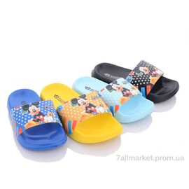 Фотография Шлепки детские летние Лето KM45 mix (12 пар р.24-29) "Elmob" недорого оптом от прямого поставщика