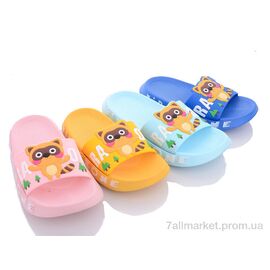 Фотография Шлепки детские летние Лето KM52 mix (12 пар р.30-35) "Elmob" недорого оптом от прямого поставщика