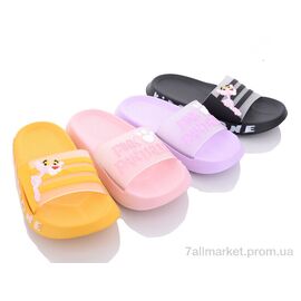 Фотография Шлепки детские летние Лето KM50 mix (12 пар р.30-35) "Elmob" недорого оптом от прямого поставщика