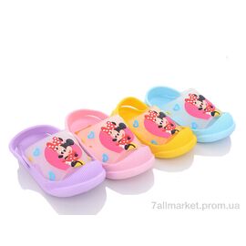 Фотография Шлепки детские летние Лето CR18 mix (12 пар р.24-29) "Elmob" недорого оптом от прямого поставщика