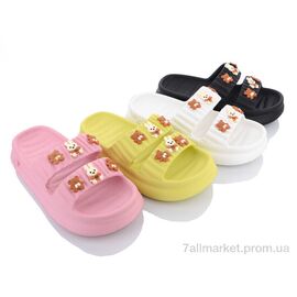 Шльопанці жіночі полегшені Літо W872 mix (12 пар р.36-41) "Elmob" недорого оптом від прямого постачальника